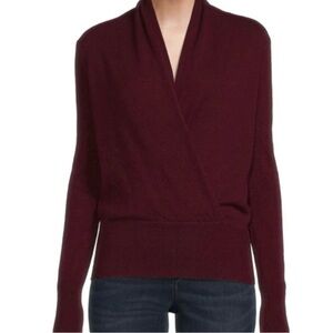 Sofia Cashmere Surplice Sweater